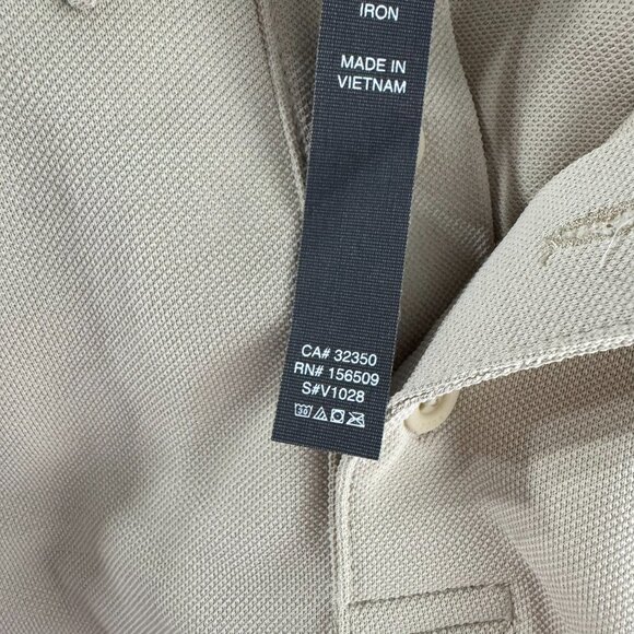 Vuori Gamepoint Polo Shirt Mens XL Short Sleeve Cashew Solid Polyester TP-3468 - Picture 8 of 12